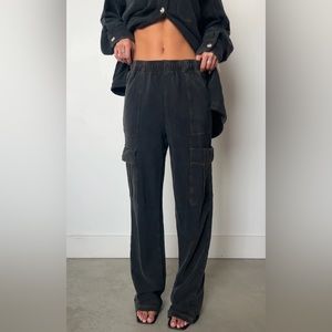 Luna B black cargo pants